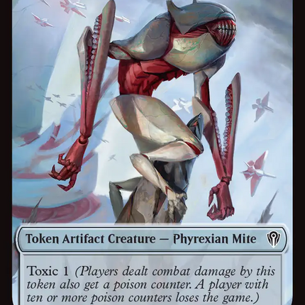 Citizen // Phyrexian Mite Double-Sided Token [Reality Fracture Commander Tokens]