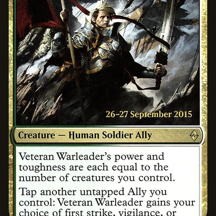 Veteran Warleader [Battle for Zendikar Prerelease Promos]
