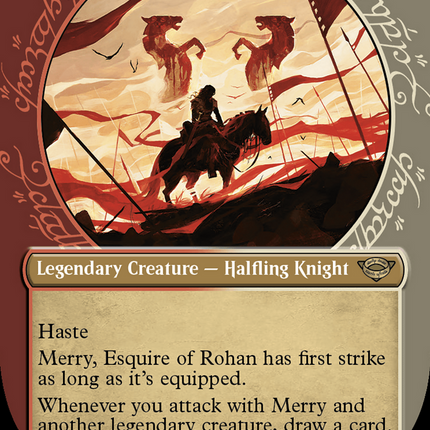 Merry, Esquire of Rohan (Showcase) (Surge Foil) [The Lord of the Rings: Tales of Middle-Earth]