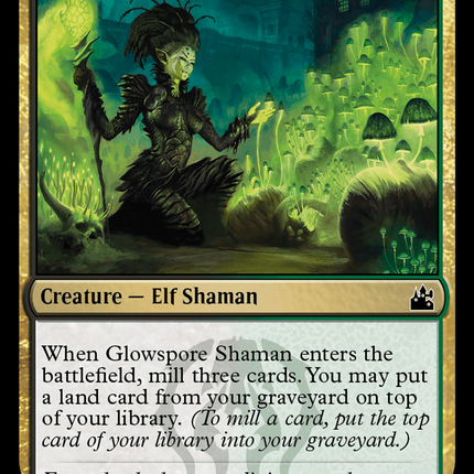 Glowspore Shaman [Ravnica Remastered]