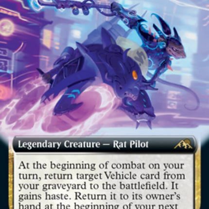 Greasefang, Okiba Boss (Extended Art) [Kamigawa: Neon Dynasty]