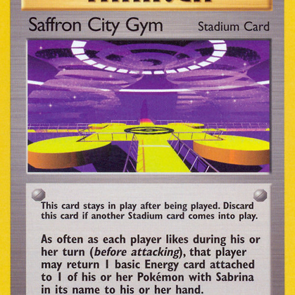 Saffron City Gym (122/132) [Gym Challenge 1st Edition]