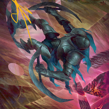 Xerex Strobe-Knight Art Card (Gold-Stamped Signature) [March of the Machine Art Series]
