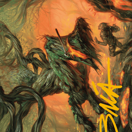 Stump Stomp Art Card (Gold-Stamped Signature) [Modern Horizons 3 Art Series]