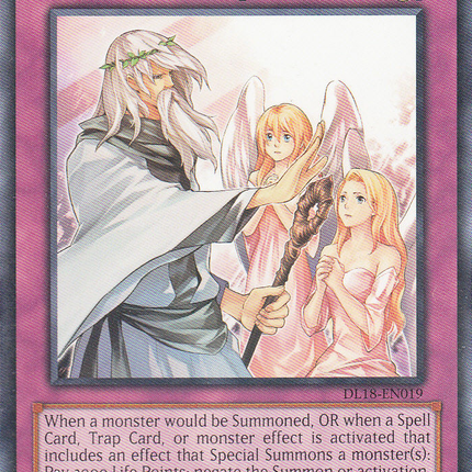 Solemn Warning (Red) [DL18-EN019] Rare