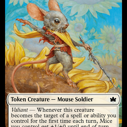 Flowerfoot Swordmaster Token [Bloomburrow Tokens]