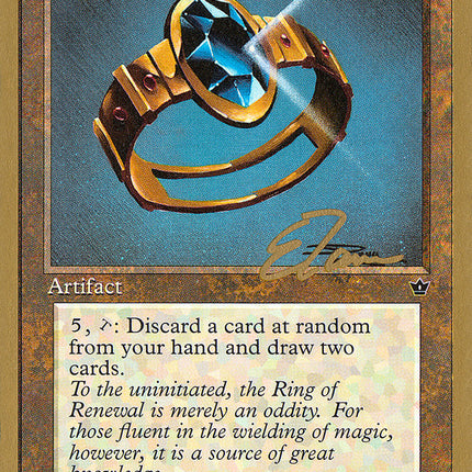 Ring of Renewal (Eric Tam) (SB) [Pro Tour Collector Set]