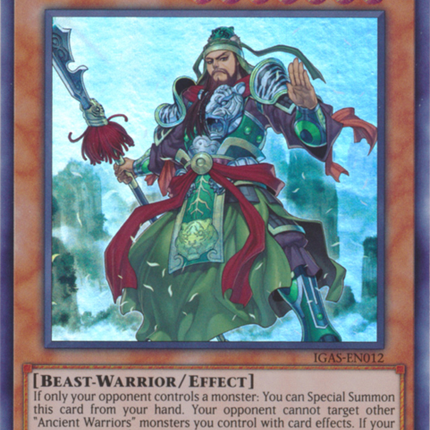Ancient Warriors - Loyal Guan Yun [IGAS-EN012] Super Rare