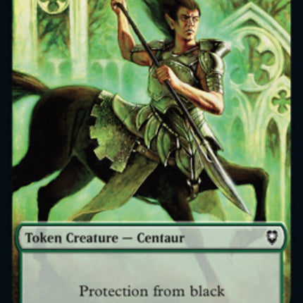 Horror // Centaur Double-Sided Token [Commander Legends: Battle for Baldur's Gate Tokens]