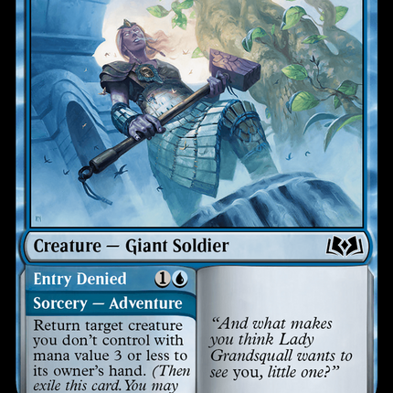 Beluna's Gatekeeper // Entry Denied [Wilds of Eldraine]