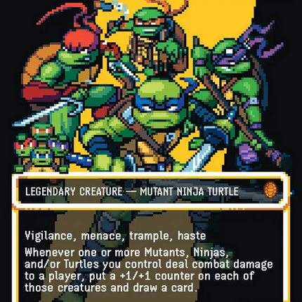 Heroes in a Half Shell (0096) (Borderless) (Surge Foil) [Teenage Mutant Ninja Turtles Commander]