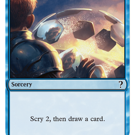 Preordain (White Border) [Mystery Booster 2]
