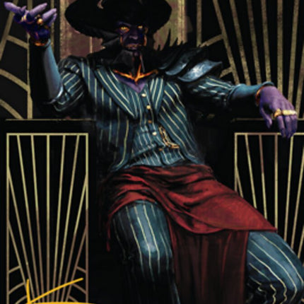 Ob Nixilis, the Adversary 2 Art Card (Gold-Stamped Signature) [Streets of New Capenna Art Series]