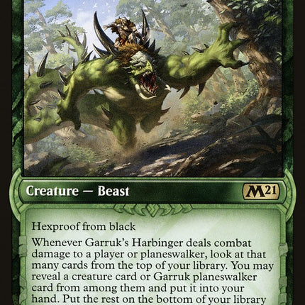 Garruk's Harbinger (Showcase) [Core Set 2021]