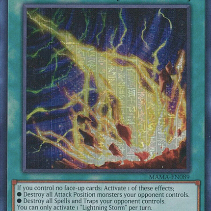 Lightning Storm [MAMA-EN089] Ultra Pharaoh's Rare