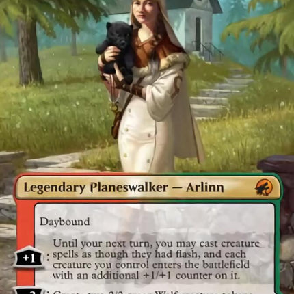 Arlinn, the Pack's Hope // Arlinn, the Moon's Fury (Borderless) [Innistrad: Midnight Hunt]