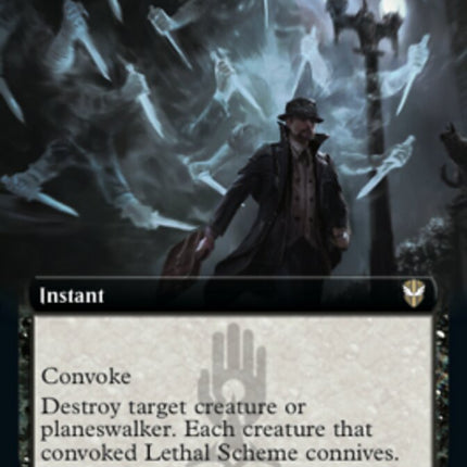 Lethal Scheme (Extended Art) [Streets of New Capenna Commander]