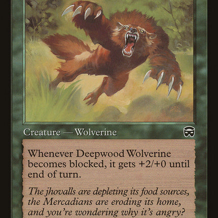 Deepwood Wolverine [Mercadian Masques]