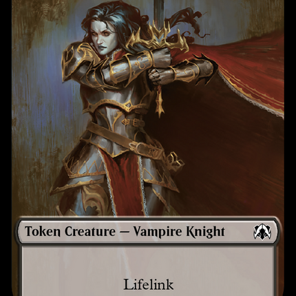 Vampire Knight // Soldier Double-Sided Token [March of the Machine Commander Tokens]