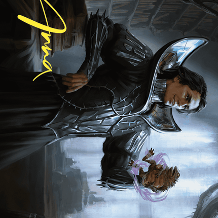 Spiteful Hexmage Art Card (Gold-Stamped Signature) [Wilds of Eldraine Art Series]