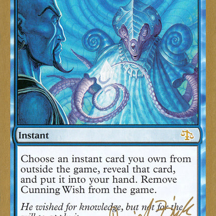 Cunning Wish (Daniel Zink) [World Championship Decks 2003]