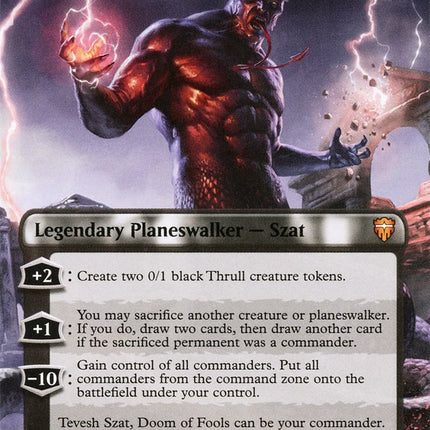 Tevesh Szat, Doom of Fools (Borderless) [Commander Legends]