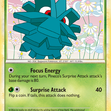Pineco (68/95) [HeartGold & SoulSilver: Call of Legends]