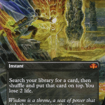 Vampiric Tutor (Borderless Alternate Art) [Dominaria Remastered]