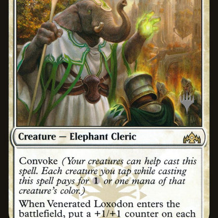 Venerated Loxodon (Promo Pack) [Guilds of Ravnica Promos]