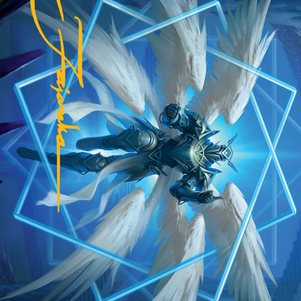 Vertex Paladin Art Card (Gold-Stamped Signature) [March of the Machine Art Series]