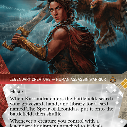 Kassandra, Eagle Bearer (Showcase) (Textured Foil) [Assassin's Creed]