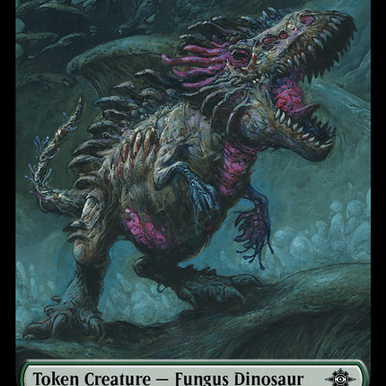 Fungus Dinosaur // Dinosaur (0001) Double-Sided Token [The Lost Caverns of Ixalan Tokens]