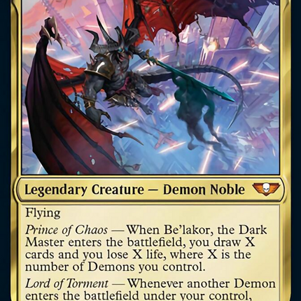 Be'lakor, the Dark Master (Surge Foil) [Warhammer 40,000]