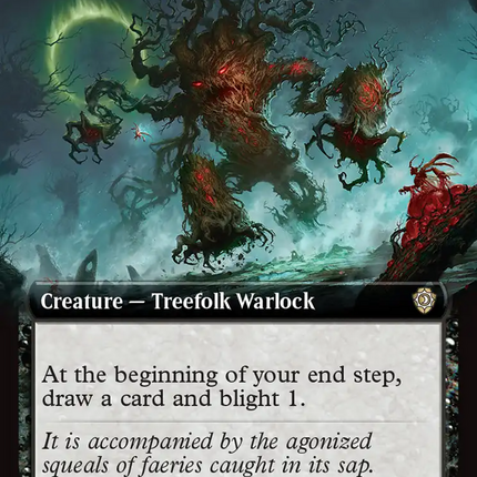 Sinister Gnarlbark (Extended Art) [Lorwyn Eclipsed Commander]