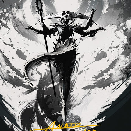 Atraxa, Grand Unifier 2 Art Card (Gold-Stamped Signature) [Phyrexia: All Will Be One Art Series]