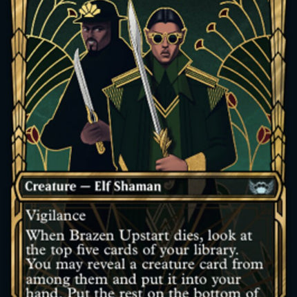Brazen Upstart (Showcase Golden Age Gilded Foil) [Streets of New Capenna]