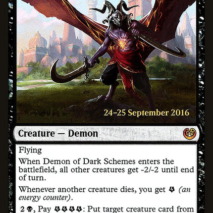 Demon of Dark Schemes [Kaladesh Prerelease Promos]