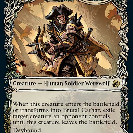 Brutal Cathar // Moonrage Brute (Showcase Equinox) [Innistrad: Midnight Hunt]