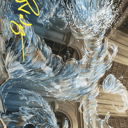 Splashy Spellcaster Art Card (Gold-Stamped Signature) [Wilds of Eldraine Art Series]