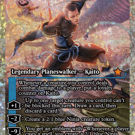 Kaito, Cunning Infiltrator (Showcase) (Frature Foil) [Foundations]