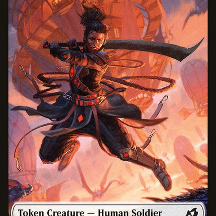 Cat // Human Soldier (003) Double-Sided Token [Ikoria: Lair of Behemoths Tokens]