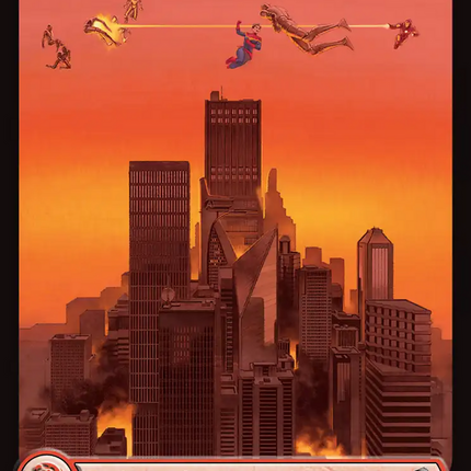 Mountain (0439) (Surge Foil) [Marvel Super Heroes]