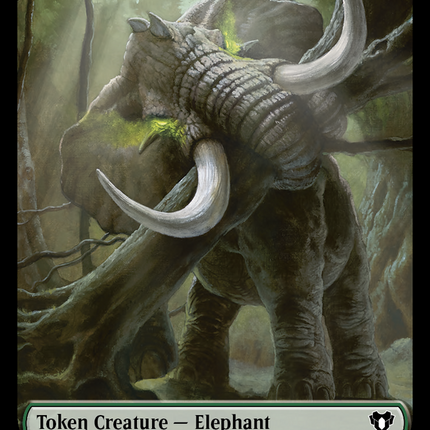 Servo // Elephant Double-Sided Token [Commander Masters Tokens]
