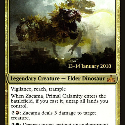 Zacama, Primal Calamity [Rivals of Ixalan Prerelease Promos]