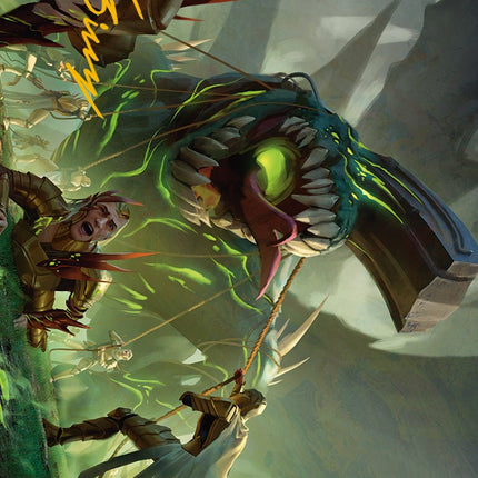 Noxious Assault Art Card (Gold-Stamped Signature) [Phyrexia: All Will Be One Art Series]