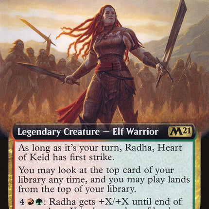 Radha, Heart of Keld (Extended Art) [Core Set 2021]