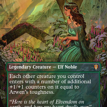Arwen, Weaver of Hope (Borderless) (Surge Foil) [The Hobbit: Eternal-Legal]