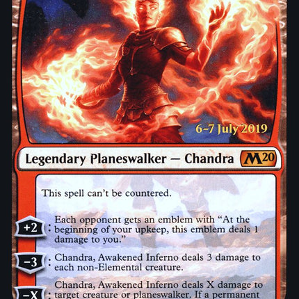 Chandra, Awakened Inferno [Core Set 2020 Prerelease Promos]