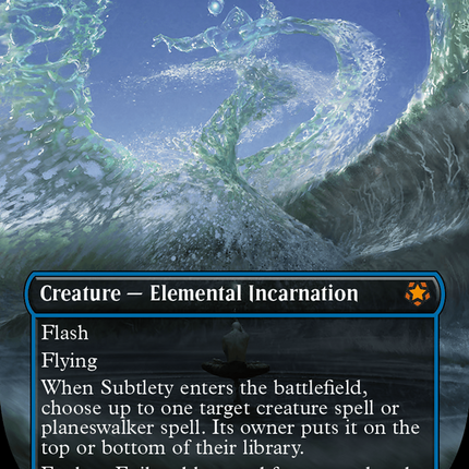 Subtlety (Borderless) (Textured Foil) [Modern Horizons 3 Special Guests]