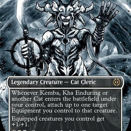 Kemba, Kha Enduring (Borderless Manga Step-and-Compleat Foil) [Phyrexia: All Will Be One]
